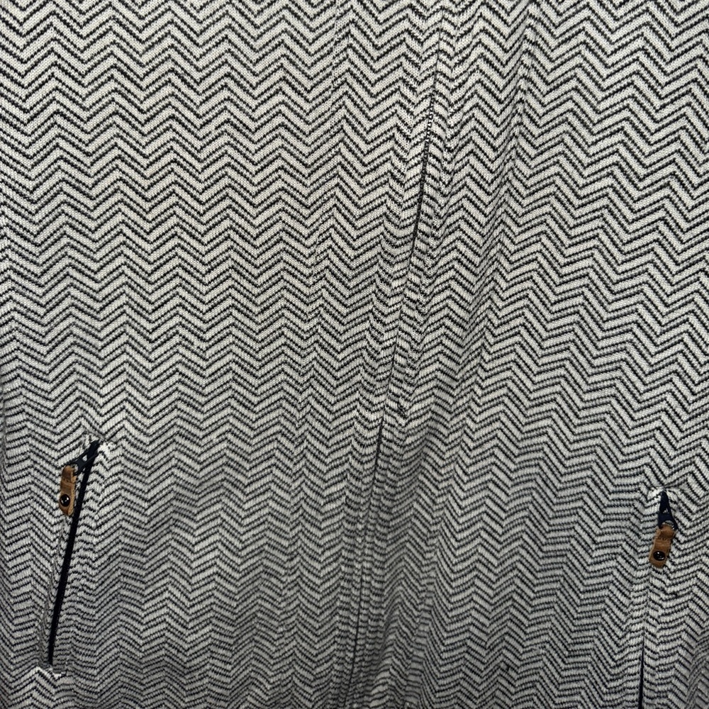 Roxy Hooded Zip Up Jacket Chevron Pattern Fitted … - image 2